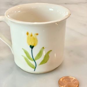 Vintage Secla Portuguese Hand Painted Ceramic Cup